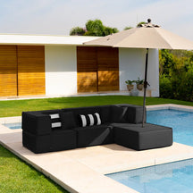 Lounge com 4 Módulos + Ombrelone