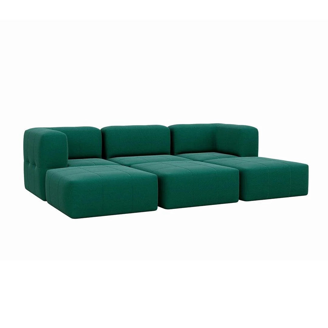 Lounge de 6 Puffs Modulares